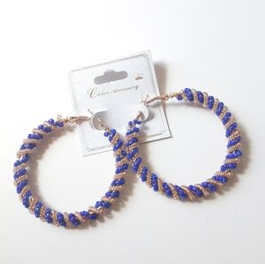 Chloe Accessory Big Beaded Hoop Earrings